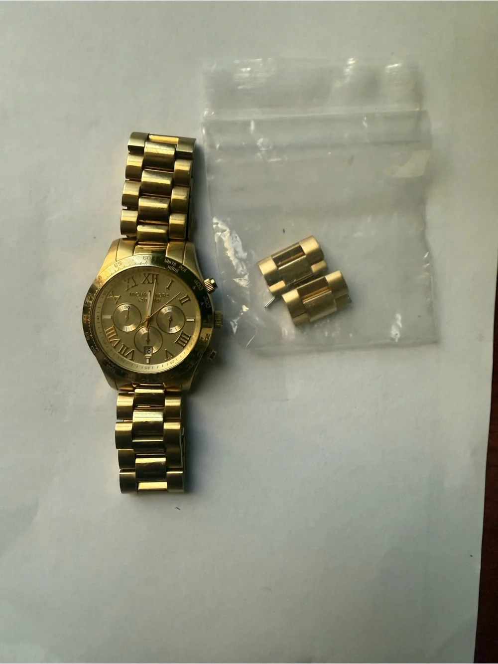 Micheal Kors Solid Gold Watch